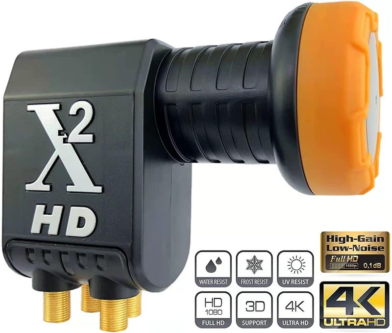 YIYIMIMO Quad LNB 4 Out 4 Way DIGITIAL Full HD Universal LNBF KU-Band TV Satellite 3D,4K, 0.1dB Satellite Dish LNBF, Linear, Polarized - Image 4